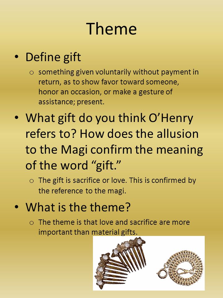 The Gift Of The Magi: Themes